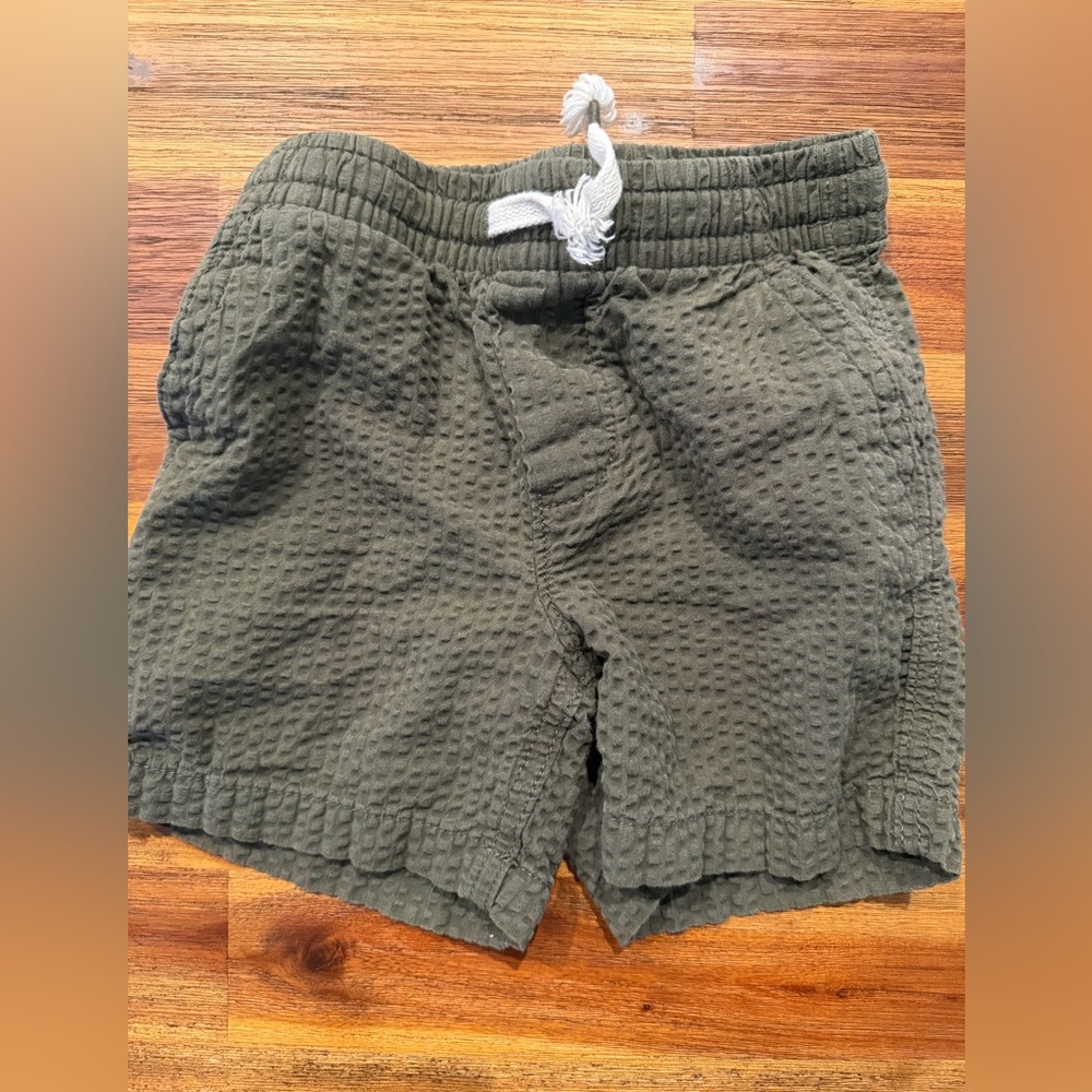 GAP Kids Olive Green Textured Shorts
